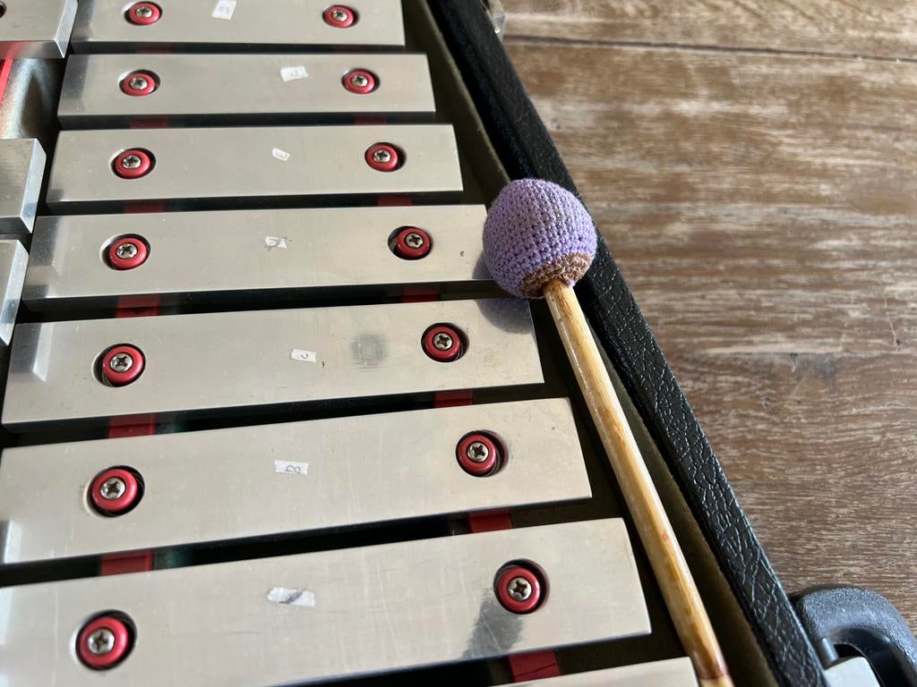 Xylophone Royal Bell in een zwarte koffer., Muziek en Instrumenten, Ophalen, Gebruikt