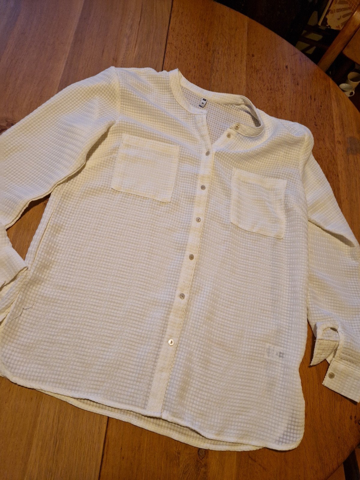 WITTE BLOUSE MAAT M, Maat 38/40 (M), Wit, Ophalen of Verzenden, Zo goed als nieuw