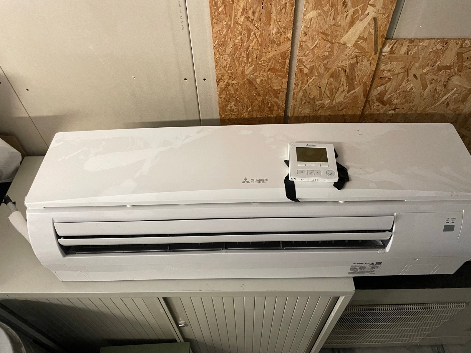 Mitsubishi Binnenunit Airco - PKA-M60KAL, Ophalen, Gebruikt, 3 snelheden of meer, Koelen en Ontvochtigen