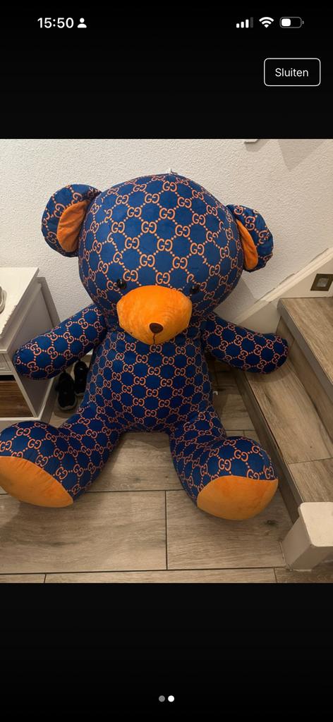 Gucci knuffel 98 cm, Ophalen of Verzenden, Zo goed als nieuw, Overige typen
