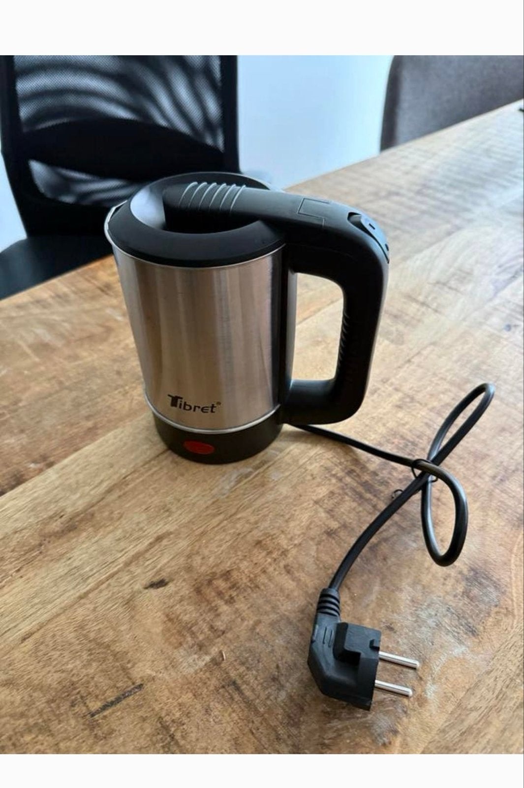 TIBRET RVS Waterkoker - Compact en Draagbaar, Minder dan 1 liter, Ophalen of Verzenden, Zo goed als nieuw, Rvs
