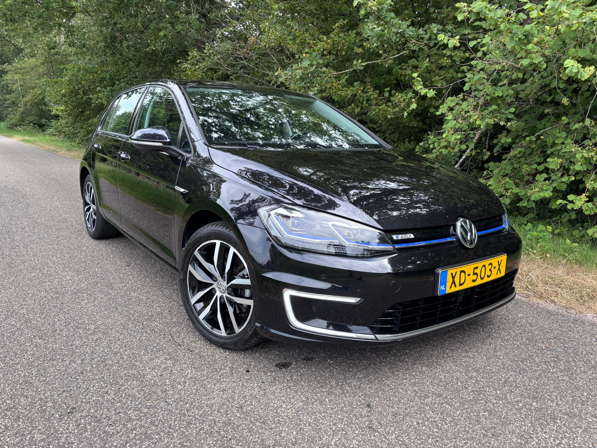 Volkswagen Golf e-Golf 2019 5-drs 110.000KM 35,8Kwh, Auto's, Volkswagen, Automaat, 136 pk, Gebruikt, Zwart
