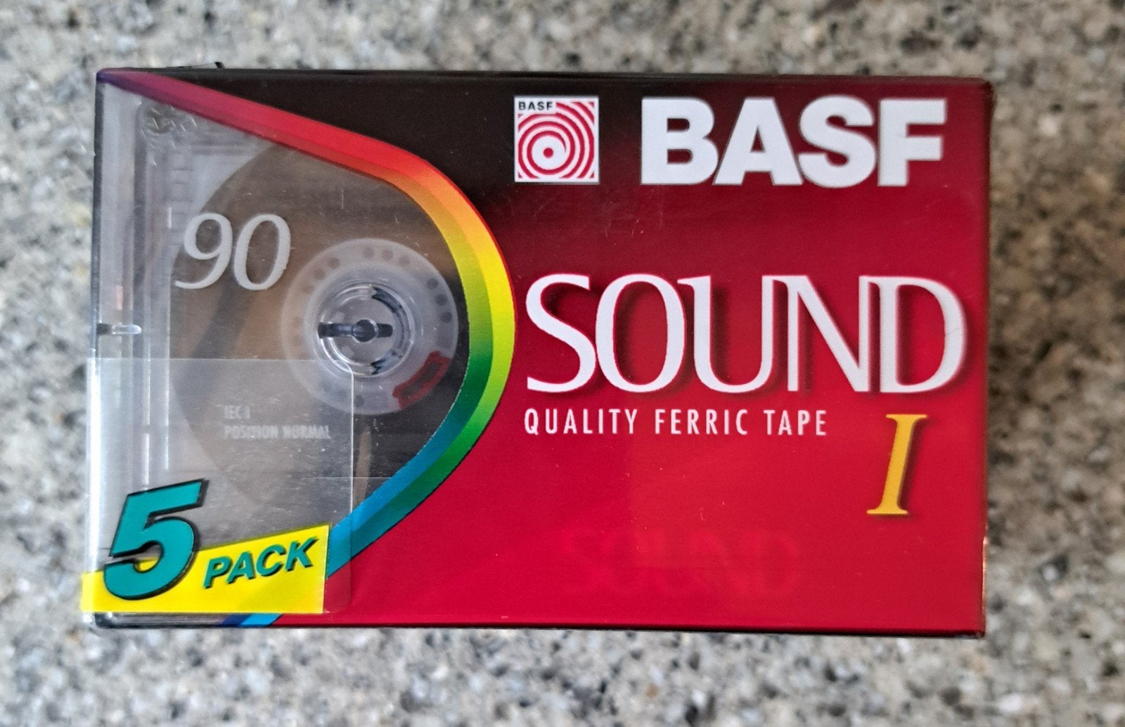 Vintage nieuw 5 pack cassettebandjes BASF SOUND 90 minuten, 2 t/m 25 bandjes, Overige genres, Ophalen of Verzenden, Nieuw in verpakking