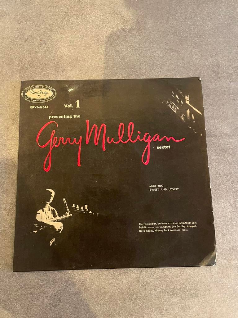 Gerry Mulligan Sextet - Vol. 1 EP, Cd's en Dvd's, Vinyl | Jazz en Blues, 7 inch, Ophalen of Verzenden, Zo goed als nieuw, 1940 tot 1960