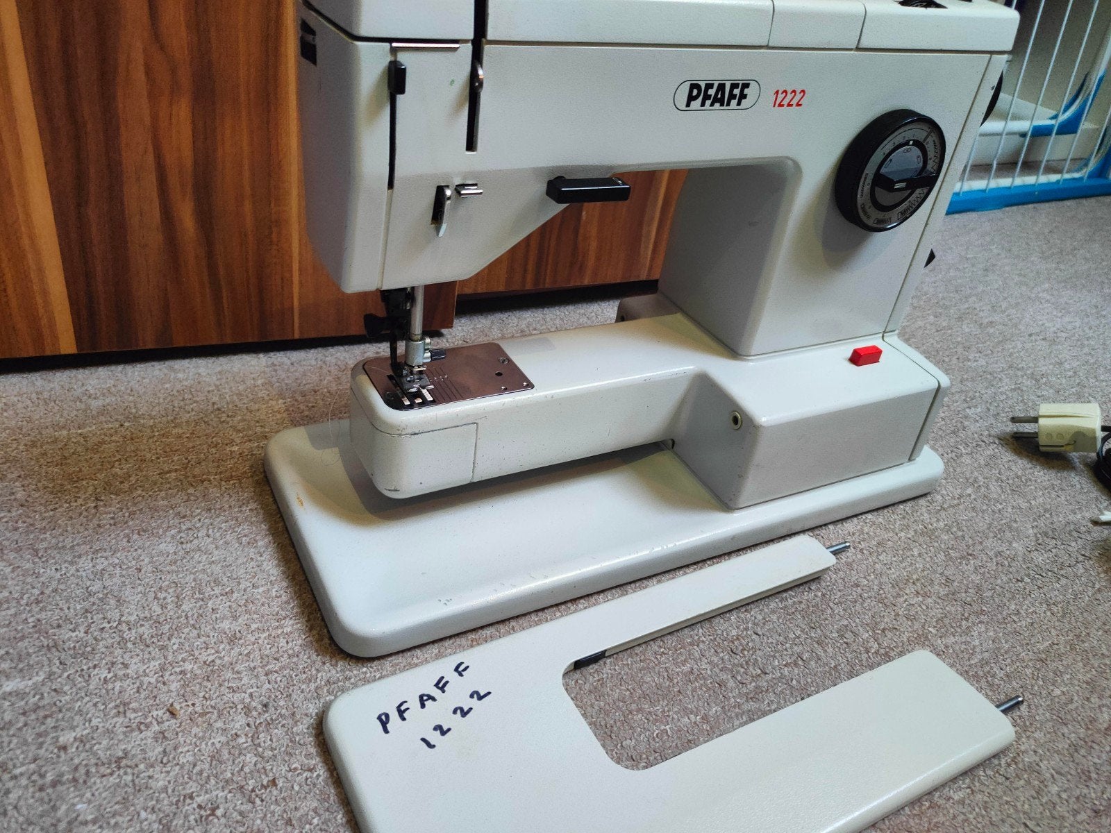 PFAFF 1222 Elec prof. Krachtig, ook v. zware stoffen, leder,, Hobby en Vrije tijd, Naaimachines en Toebehoren, Ophalen of Verzenden