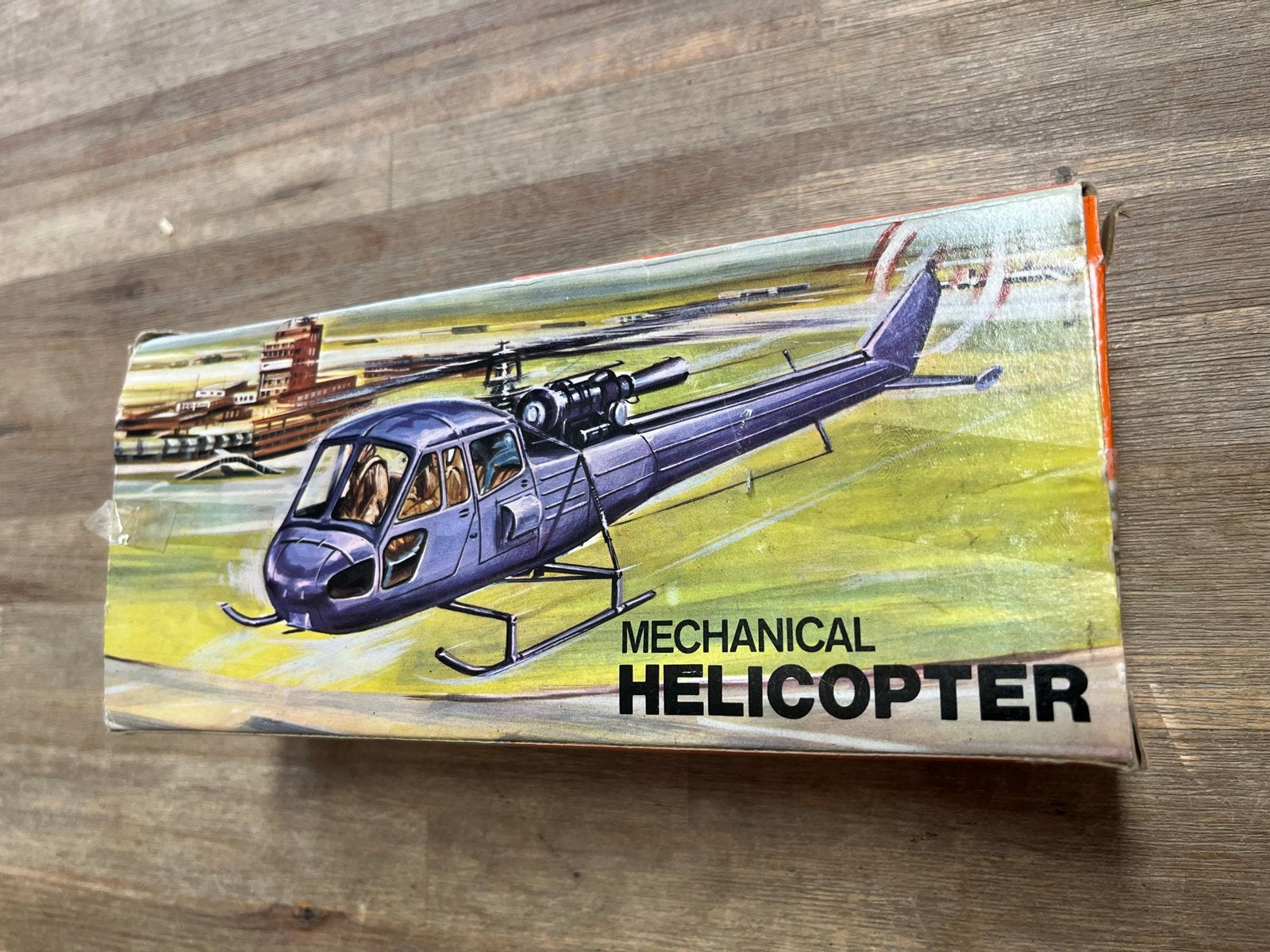 Vintage Mechanische Helikopter Speelgoed - Blauw, Xx, Ophalen of Verzenden, Xx, Gebruikt