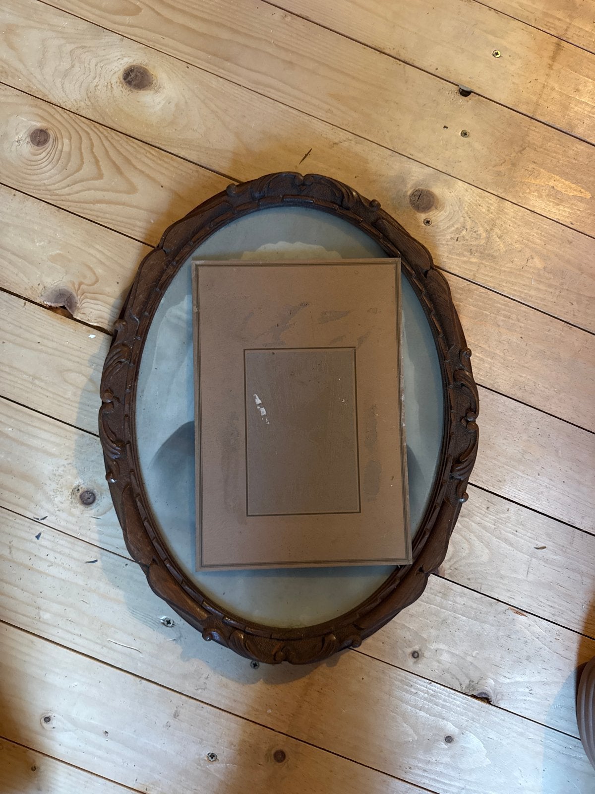 Ovale houten lijst (3 stuks), Antiek en Kunst, Ophalen, Ovaal, 50 tot 100 cm, 100 tot 150 cm