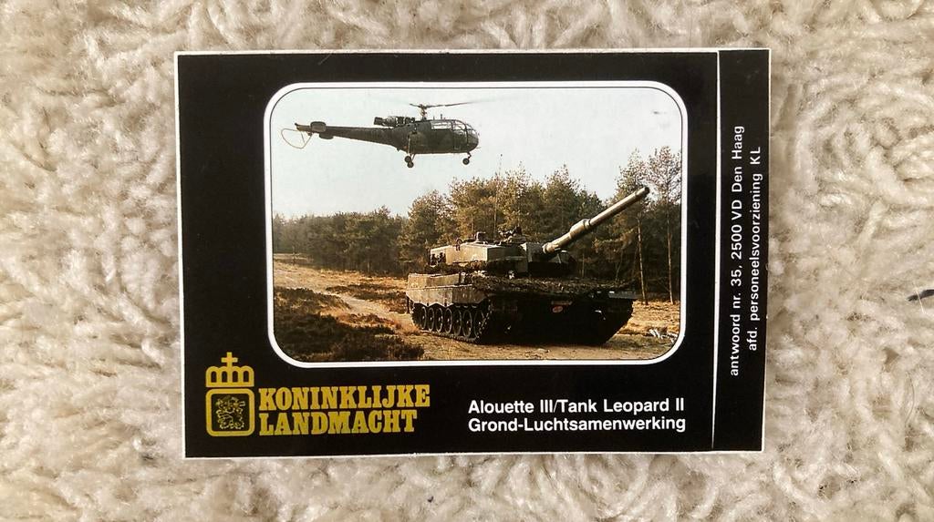 Alouette lll/Tank Leopard ll, Verzamelen, Ophalen of Verzenden, Zo goed als nieuw