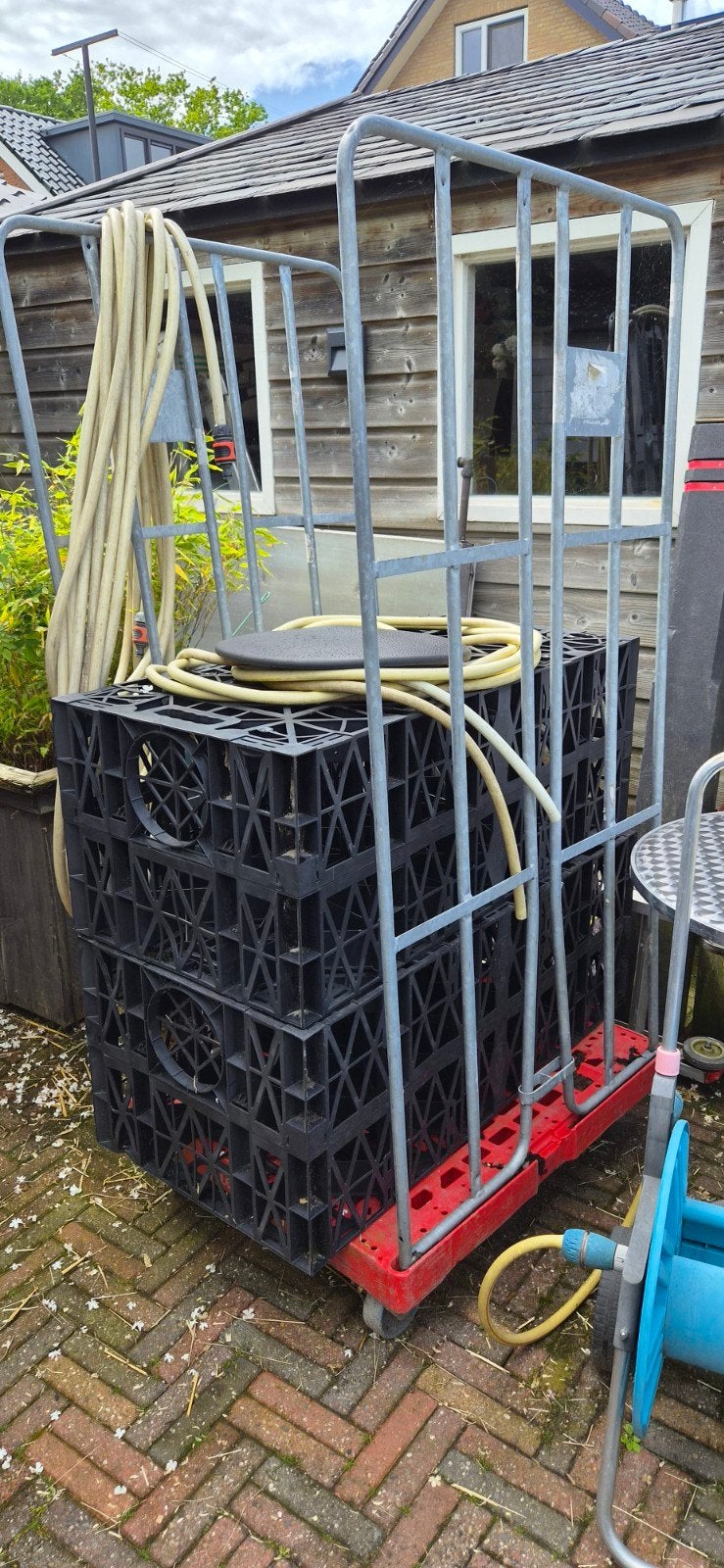 rolcontainer, 100 liter of meer, Ophalen, Gebruikt