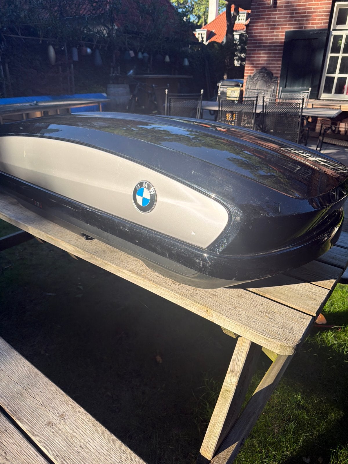 BMW Dakkoffer met Dakdragers 320 liter - Zo goed als nieuw, Auto diversen, Ophalen of Verzenden, Zo goed als nieuw