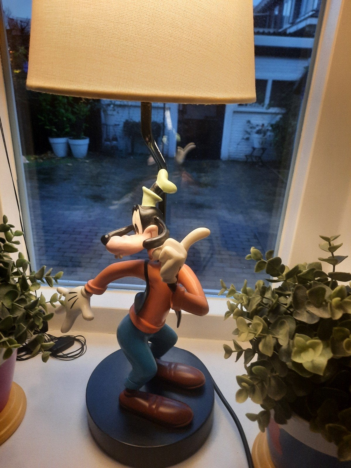 Disney Goofy schemerlamp, Ophalen, Zo goed als nieuw, Beeldje of Figuurtje