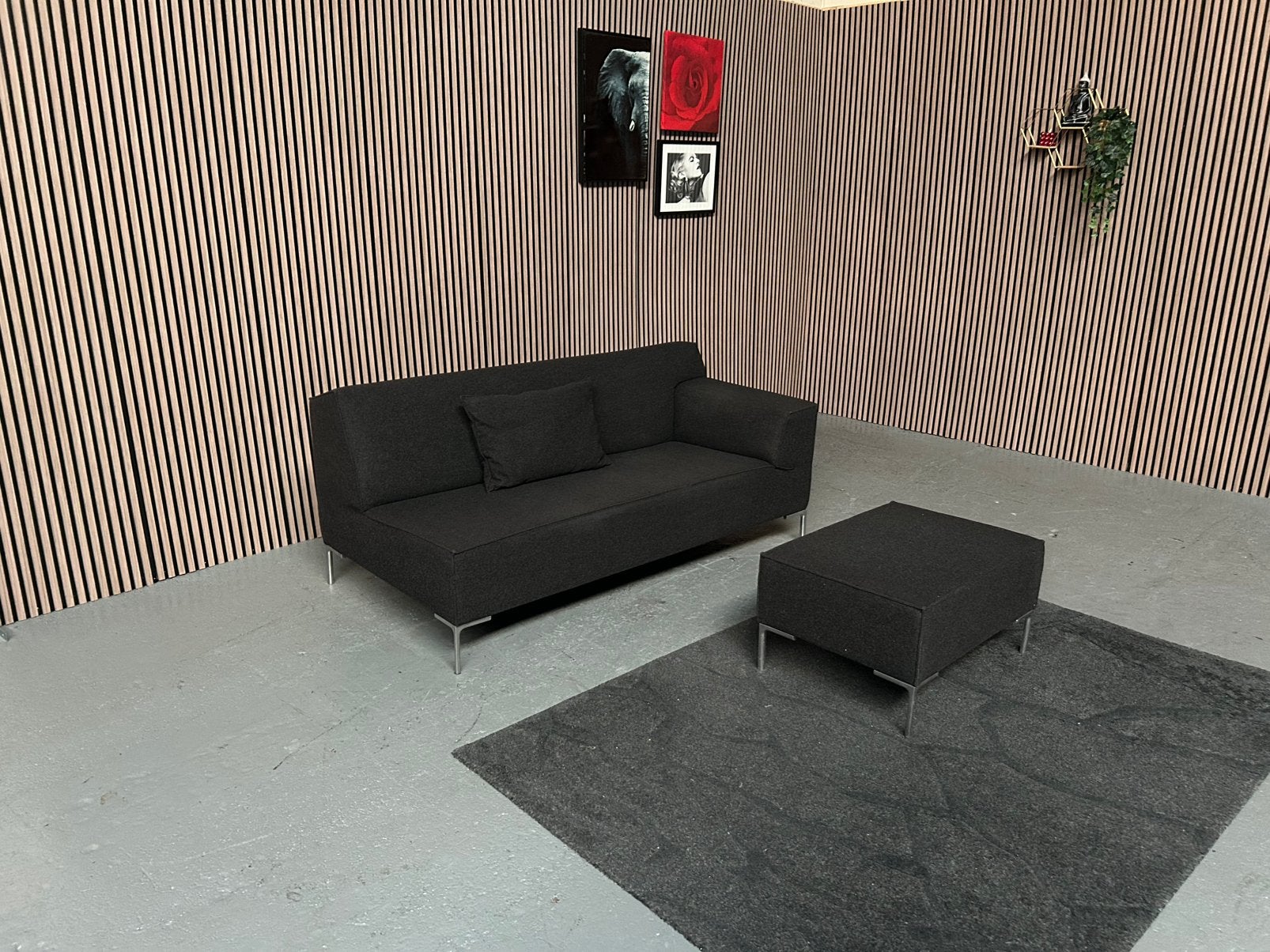 GRATIS LEVERING Design on Stock Bloq Bank 184X100 GEREINIGD, Wool design on stock lounge, 150 tot 200 cm, Ophalen of Verzenden