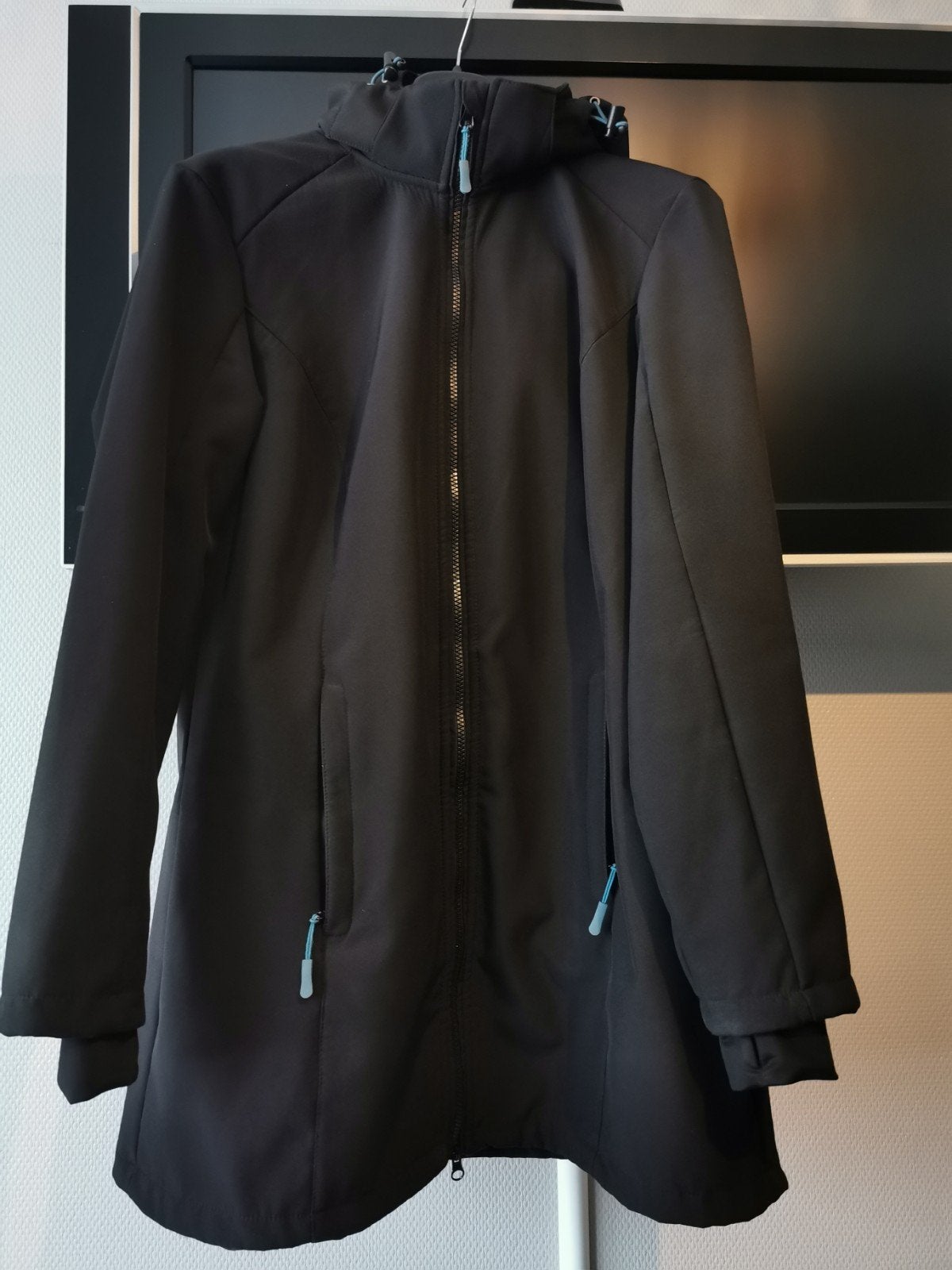 Zwarte Softshell Jas BPC Bonprix Collection Maat 46, Kleding | Dames, Maat 46/48 (XL) of groter, Ophalen of Verzenden, Zo goed als nieuw