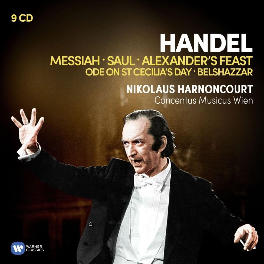 Handel 9 cd box sealed Nikolaus Harnoncourt Messiah Saul ea, Kamermuziek, Boxset, Ophalen of Verzenden, Zo goed als nieuw