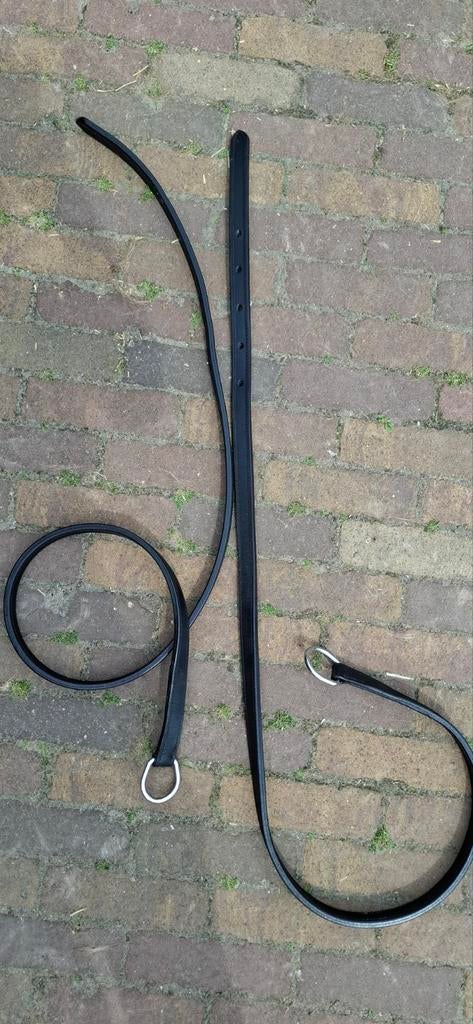 Leren strengen 160cm voor mentuig/sulky (maat Shetlander), Ophalen of Verzenden, Nieuw, Overige soorten