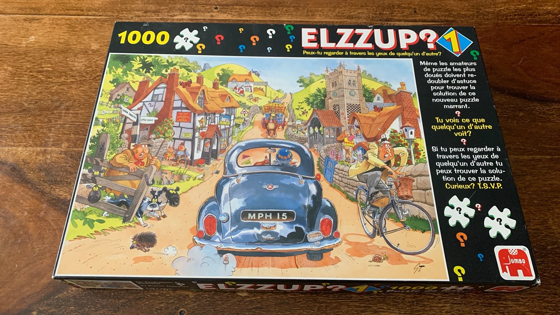 Leuke puzzel! Elzzup 1 Jumbo., Hobby en Vrije tijd, Denksport en Puzzels, Ophalen of Verzenden, 500 t/m 1500 stukjes, Zo goed als nieuw