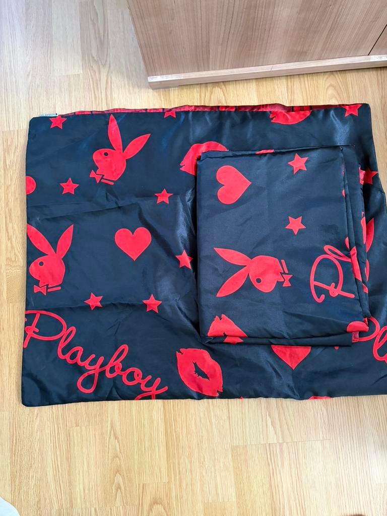 Playboy dekbed overtrek, Gebruikt, Eenpersoons, Dekbedovertrek, Ophalen of Verzenden