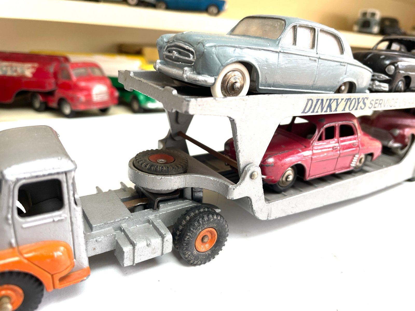 Dinky Toys Supertoys Autotransporter met auto's, Ophalen of Verzenden