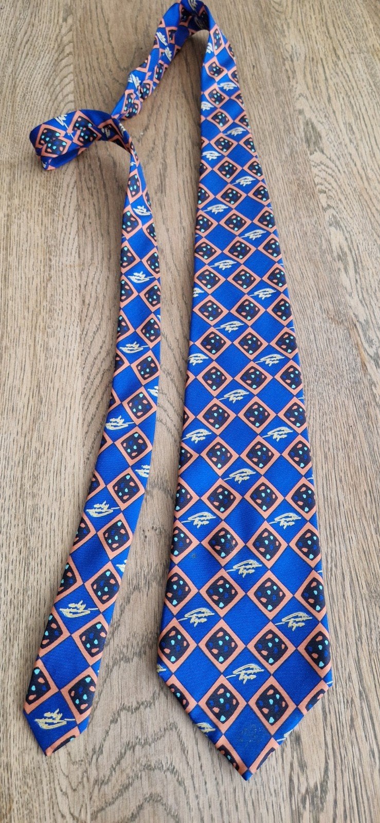 Zijden stropdas met patroon - Opel Tie Collection, Kleding | Heren, Opel Tie Collection, Blauw, Ophalen of Verzenden, Zo goed als nieuw
