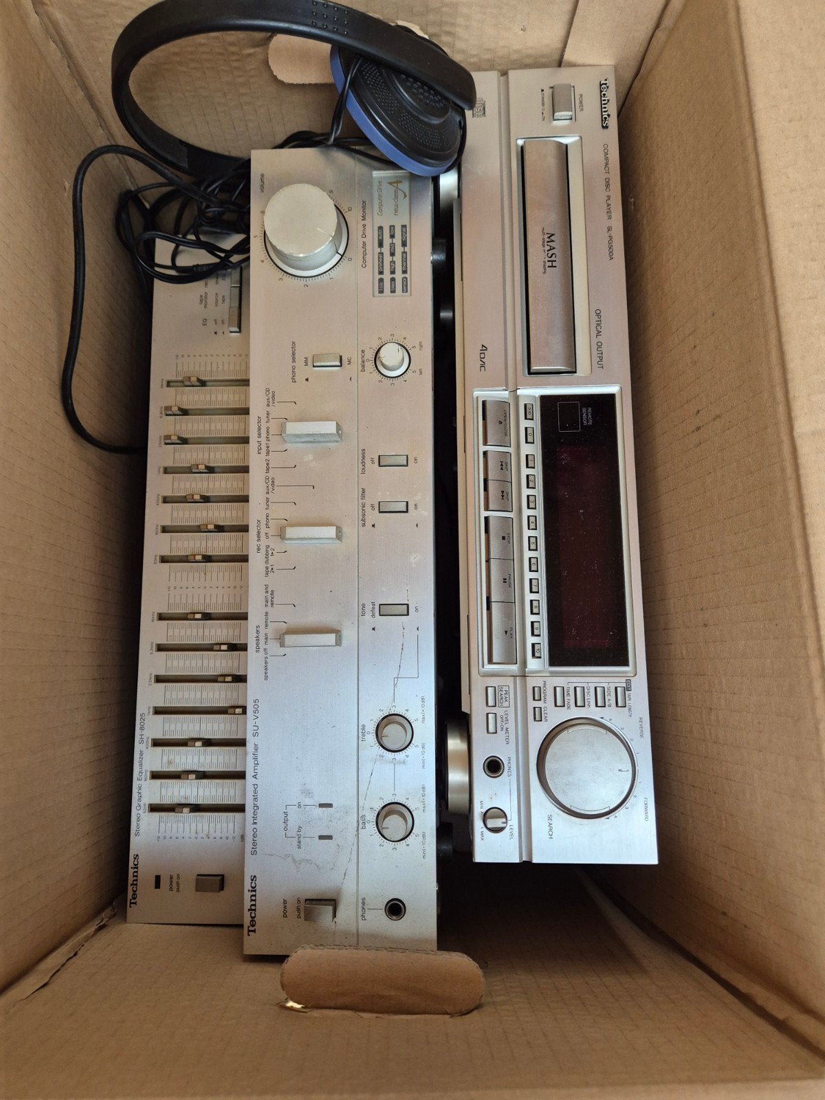 Technics Stereo Set: Versterker, Equalizer & CD-speler, Ophalen, Gebruikt, Cd-speler, Losse componenten