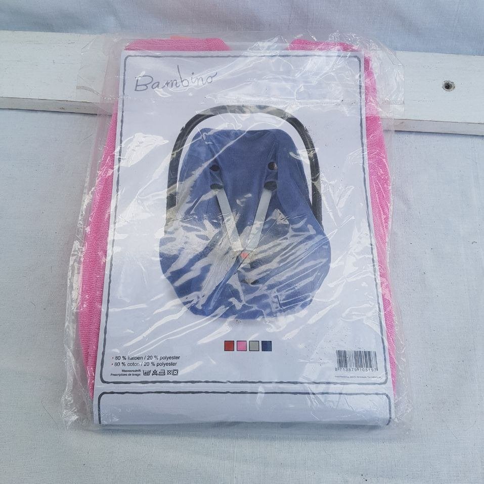 NIEUWE roze autostoel hoes voor 0-13 kilo Merk Bambino, Overige merken, Autogordel, ., Nieuw