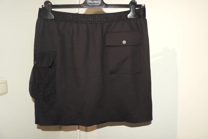 Wolford zwarte rok zakken elastische band met merk L