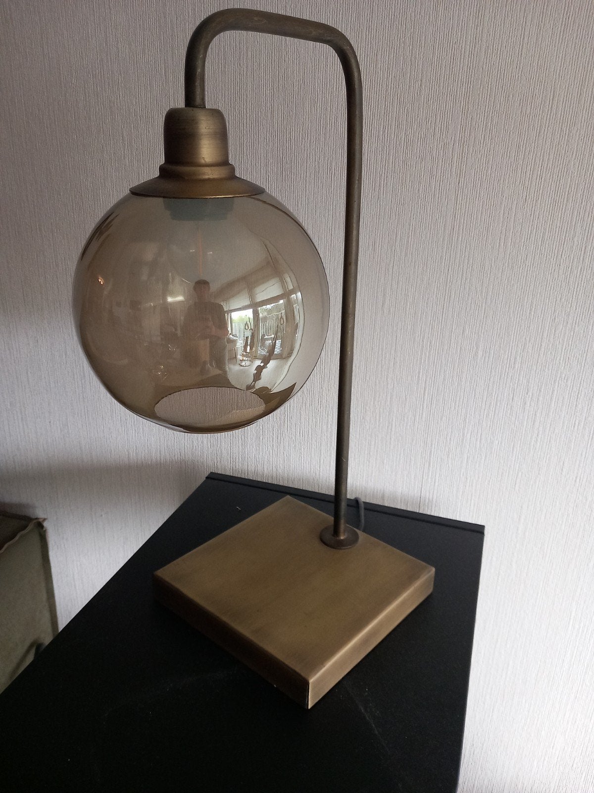 Be Pure Home Tafellamp Lantern metaal antique brass, Ophalen, Overige merken, Goud, E27 (groot)