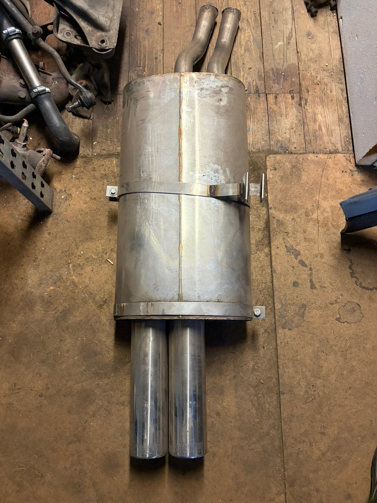 Bmw e30 325i scorpion rvs einddemper., Ophalen of Verzenden, Gebruikt, BMW