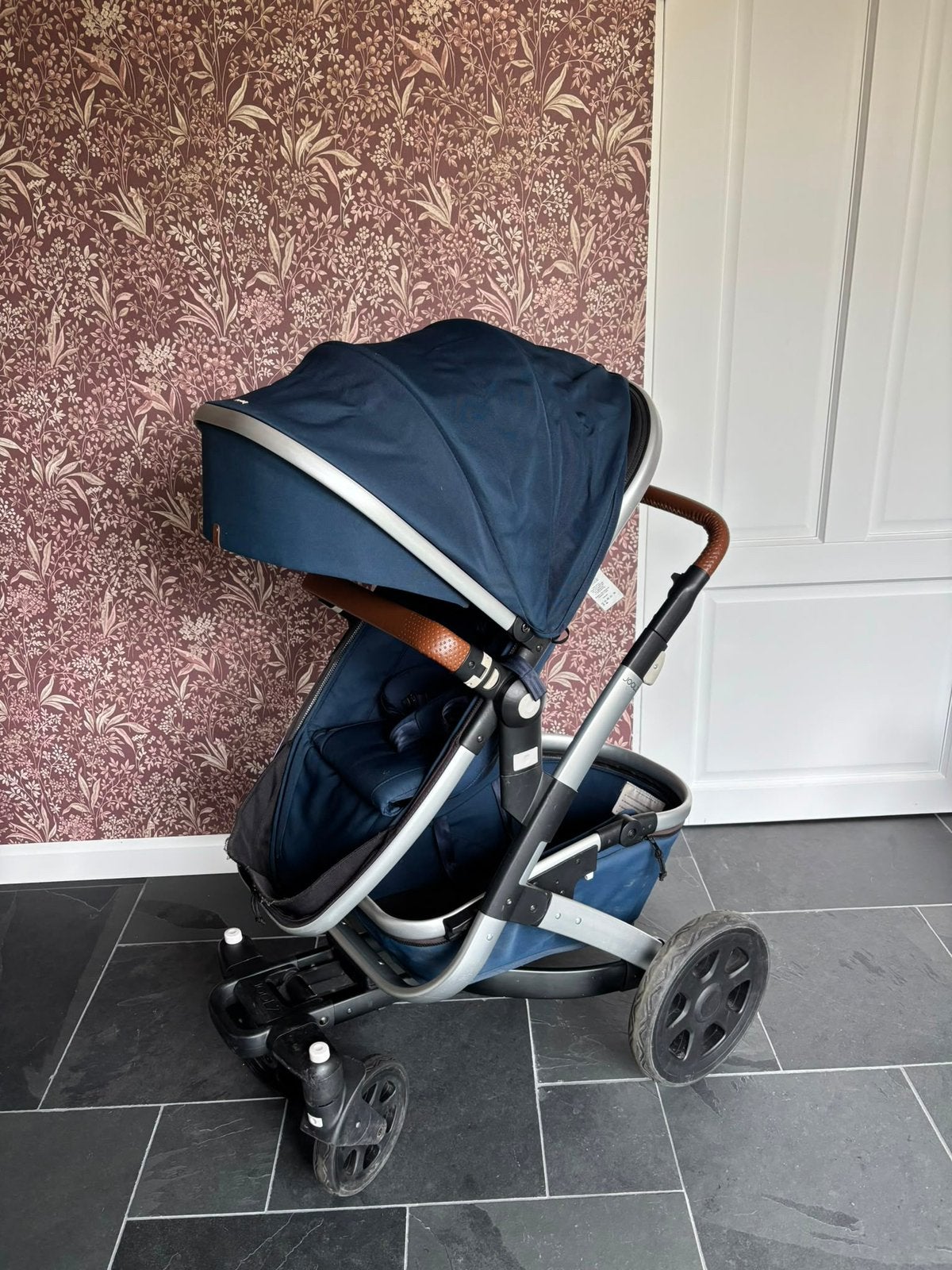 Kinderwagen Joolz donkerblauw in goede staat, Ophalen, Zo goed als nieuw
