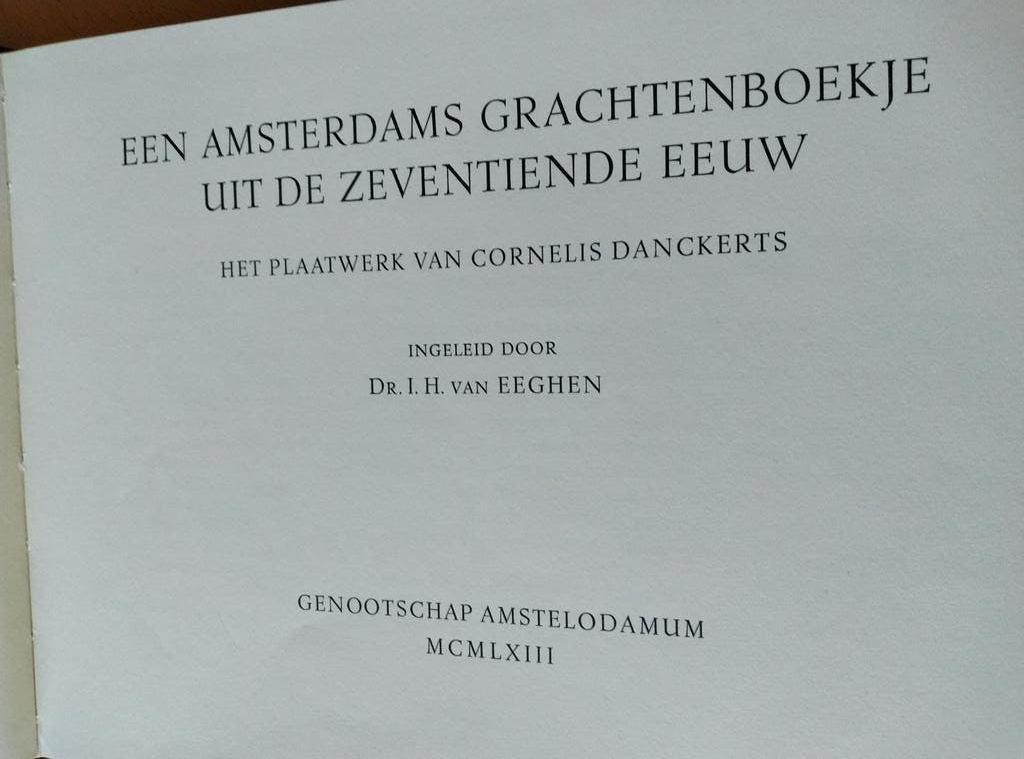 Amsterdams Grachtenboekje, Boeken, Ophalen of Verzenden, Gelezen, Dr. I.H. van Eeghen, Nederland