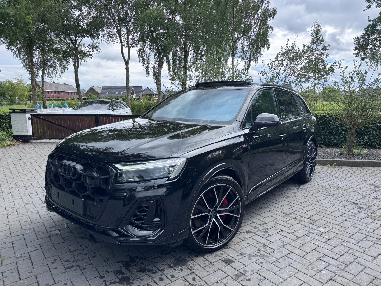 Audi Q7 60 TFSIe Quattro S-Line PANO|Luchtvering|TrekhaakBTW, Auto diversen, Schadeauto's, Zwart, Hybride Elektrisch/Benzine, Audi