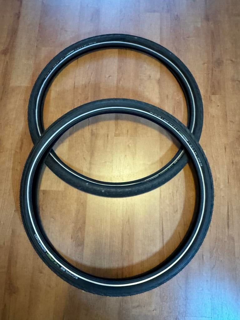 2x Schwalbe The Green Marathon 28 inch (55-622) fietsbanden, Hobby en Vrije tijd, Overige Hobby en Vrije tijd, Zo goed als nieuw