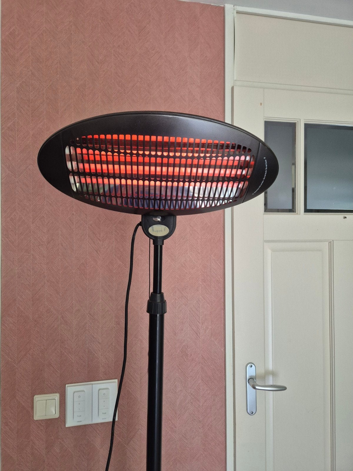 Infrarood terrasverwarmer, staand, Ophalen, Zo goed als nieuw, Elektrisch