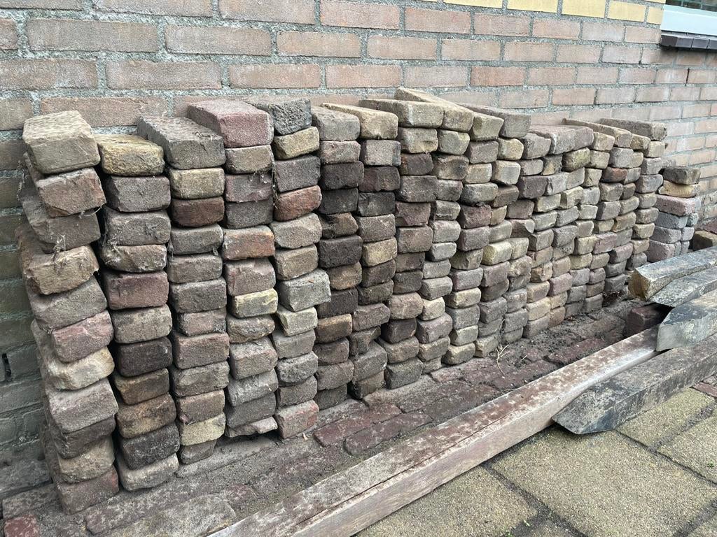 Klinkers 200 stuks 2m2, Ophalen, Gebruikt, Beton, Klinkers
