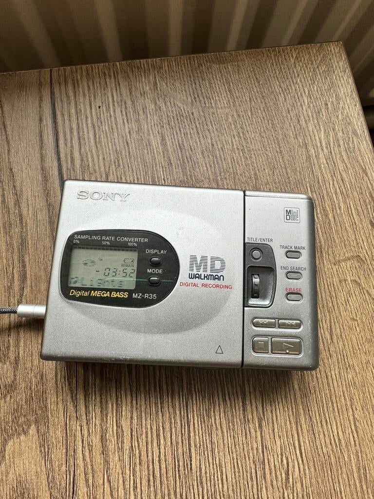 MZ-R35 MiniDisc Speler, Audio, Tv en Foto, Walkmans, Discmans en Minidiscspelers, Ophalen of Verzenden, Minidisc-speler