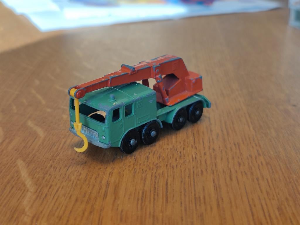 Matchbox 8 Wheel Crane GROEN Oranje, Ophalen of Verzenden, Zo goed als nieuw, Auto