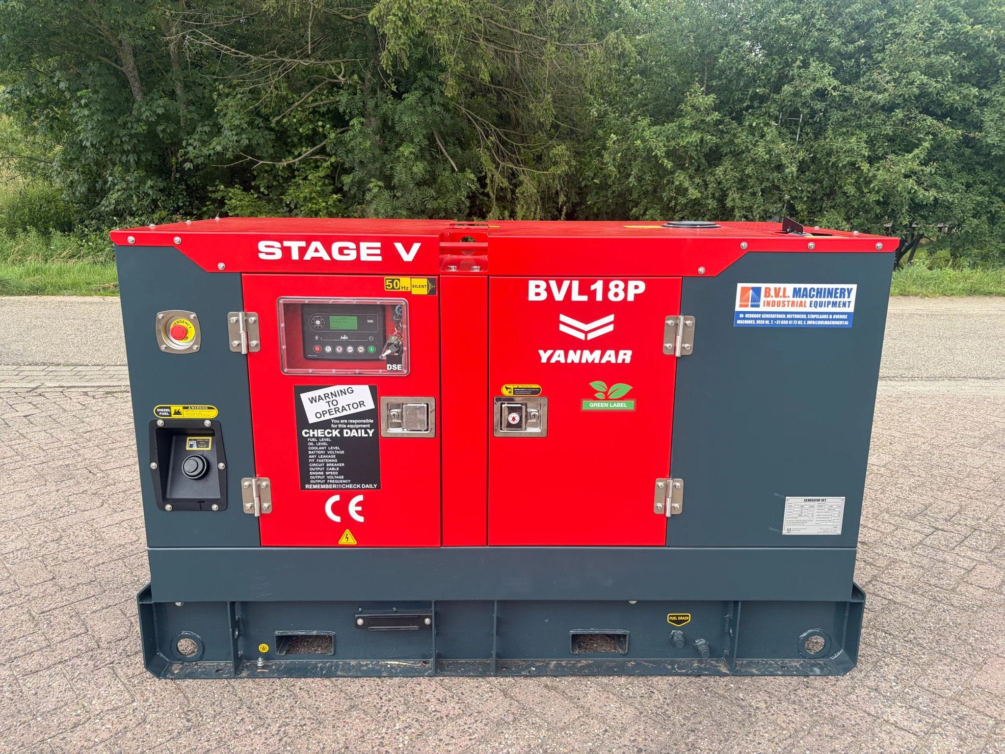 Yanmar 4TNV88 25 kVA Stamford aggregaat generatorset