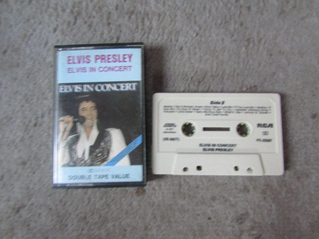 Cassette: Elvis Presley - Elvis in concert, Cd's en Dvd's, Gebruikt, 1 bandje, Ophalen of Verzenden, Origineel