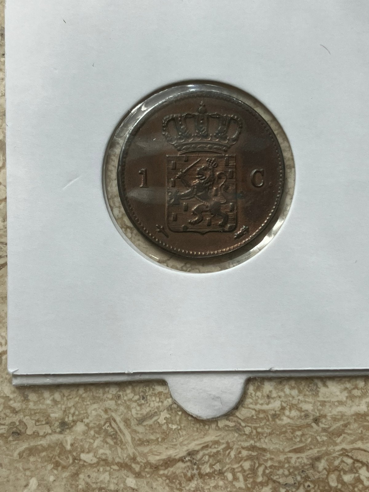 1 cent 1860 Willem III, Ophalen of Verzenden, Koning Willem III, 1 cent