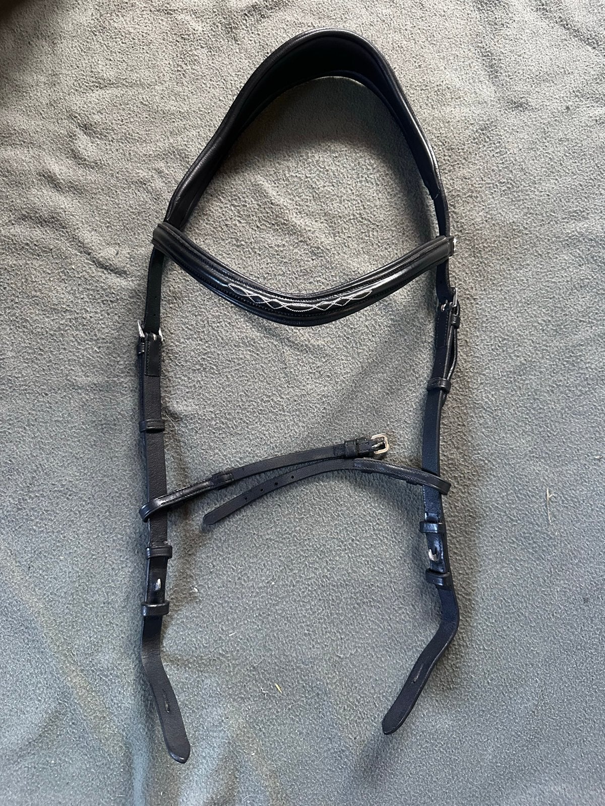 Hoofdstel zonder neusriem Full, Hoofdstel, Ophalen of Verzenden, Zwart, Anatomisch gevormd