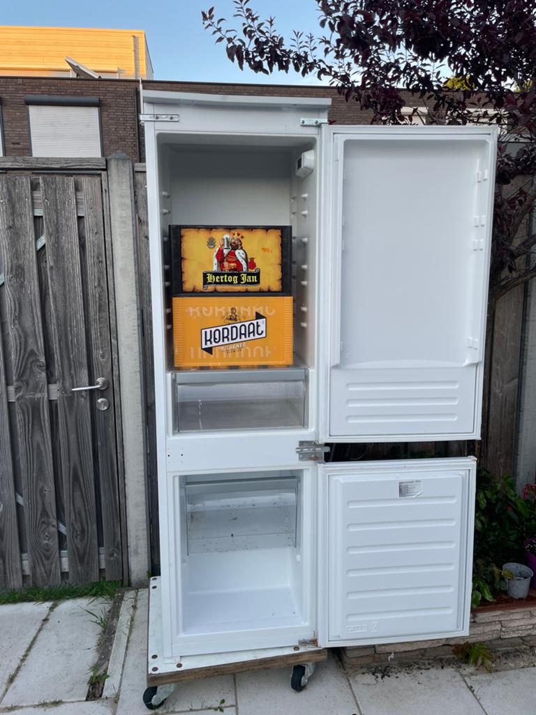 Whirpool Koel-vriescombinatie (gebruikt), Ophalen, 150 tot 200 liter, Gebruikt, 60 cm of meer