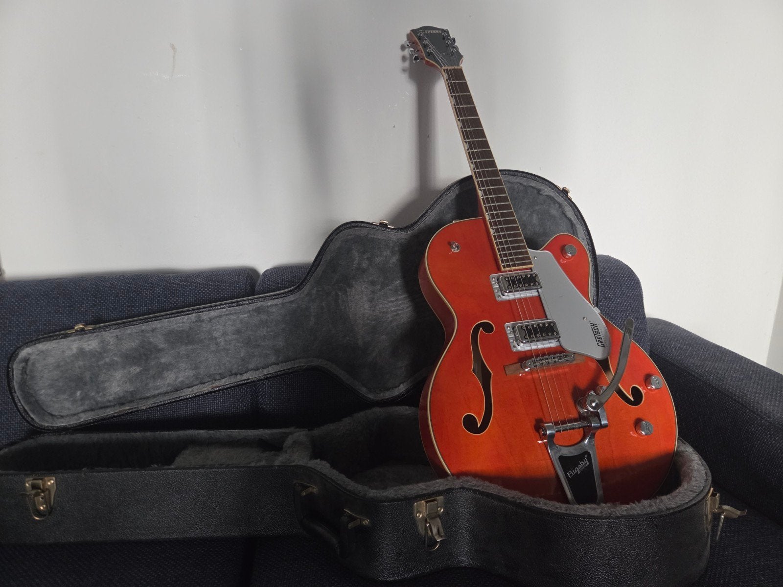 Gretsch G5420T Electromatic Single-Cut with Bigsby, Orange S, Muziek en Instrumenten, Ophalen, Zo goed als nieuw, Hollow body