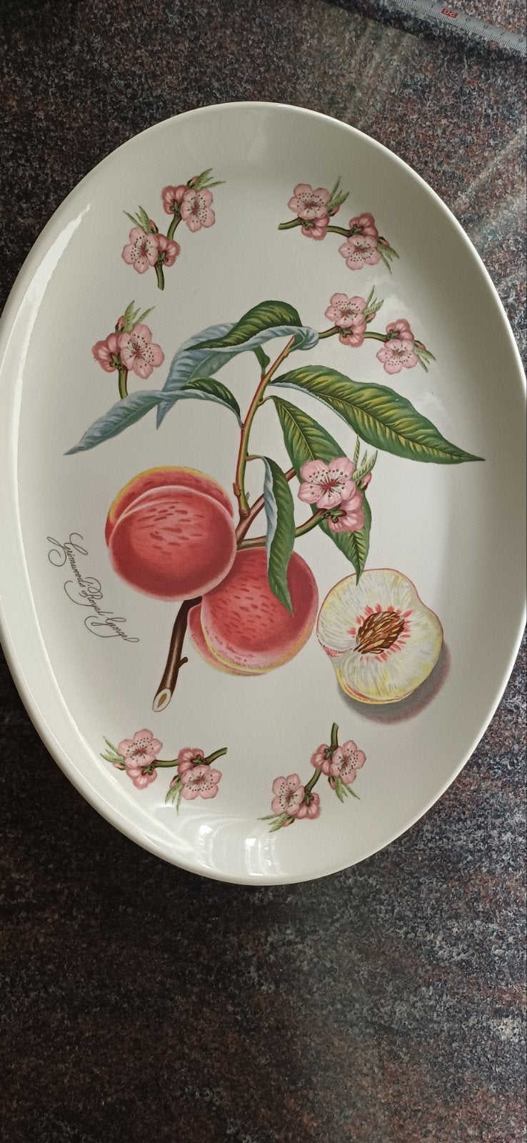 Portmeirion Ovale Serveerschaal Dessin Pomona - Perfect Saa, Overige merken, Ophalen of Verzenden, Klassiek, Keramiek