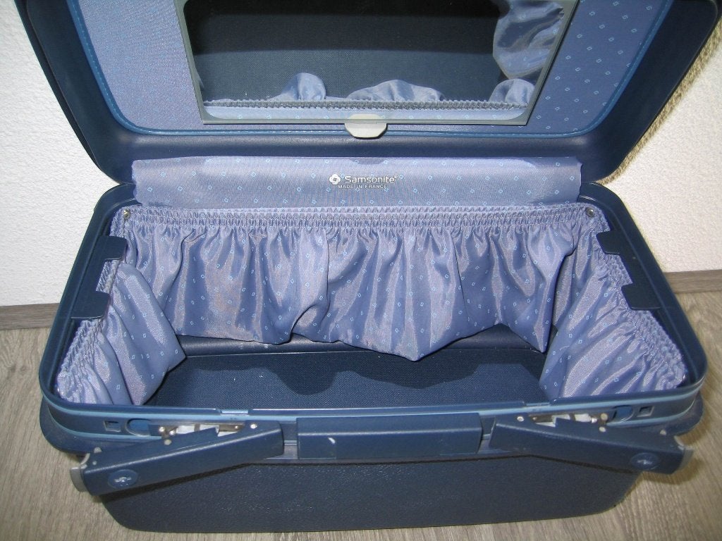 Samsonite beautycase, Blauw, Met slot, Ophalen of Verzenden, Zo goed als nieuw