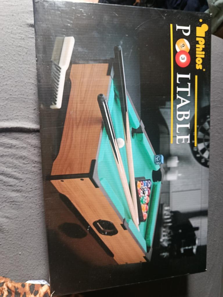 Kleine Philos Pooltafel - Compact en Compleet, Ophalen of Verzenden, Zo goed als nieuw, Pooltafel