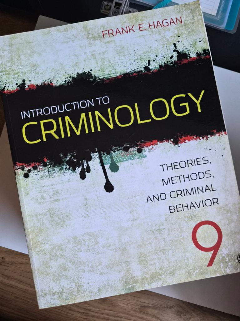Introduction to Criminology - Frank E. Hagan (9e editie), Ophalen of Verzenden, Gamma, Frank E. Hagan, WO