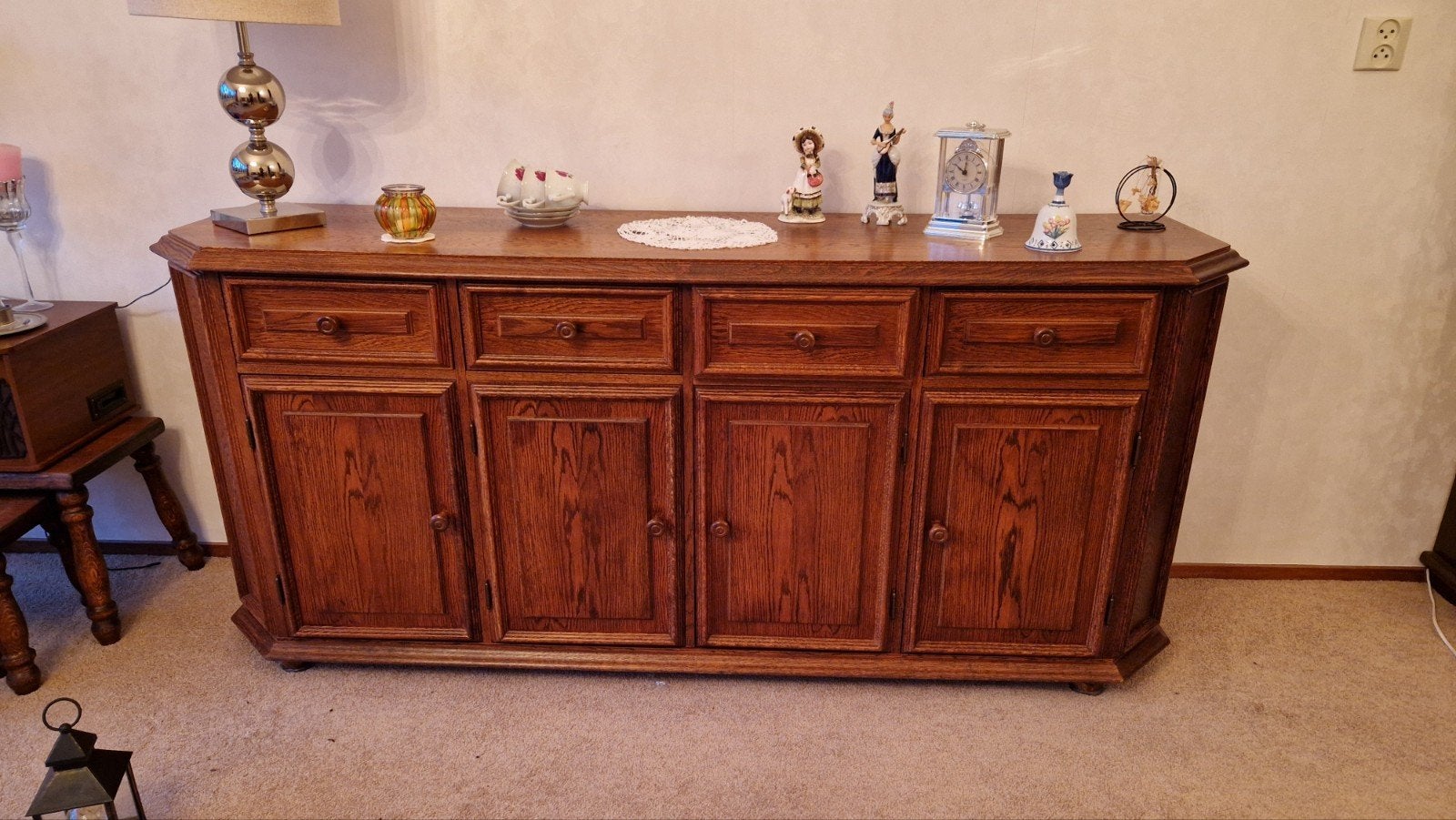 Eiken kast, Ophalen of Verzenden, 25 tot 50 cm