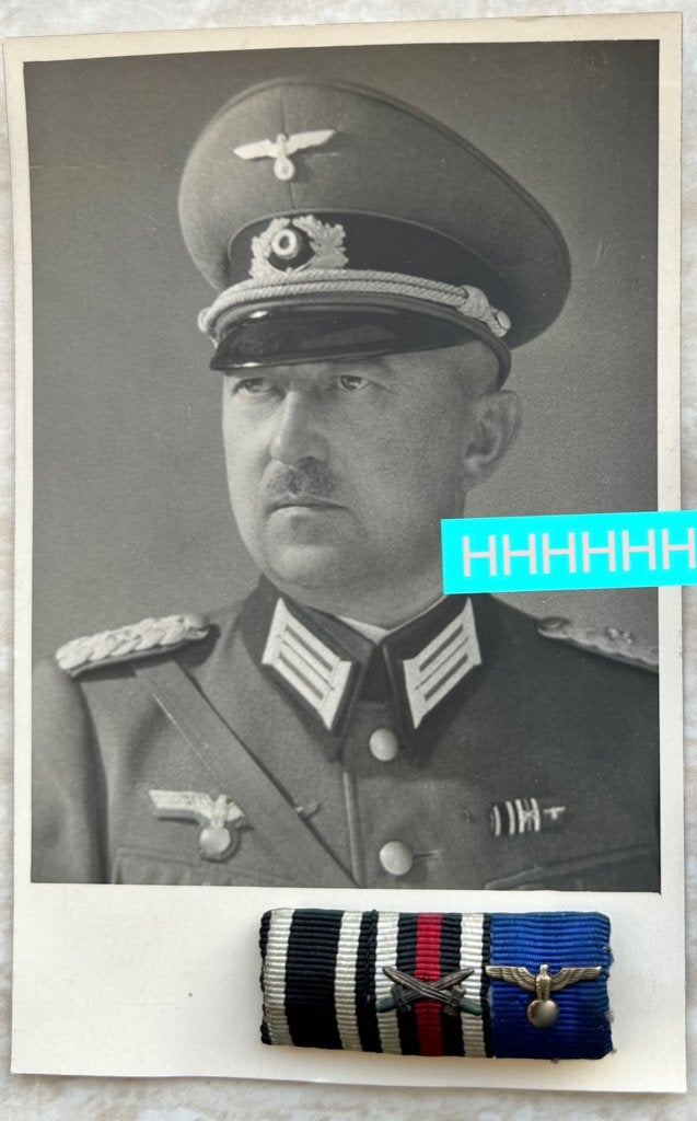 ORIGINELE FOTO WW2 DUITSE OFFICER MET BATTON ONDERSCHEIDING, Ophalen of Verzenden, Landmacht, Duitsland, Foto of Poster