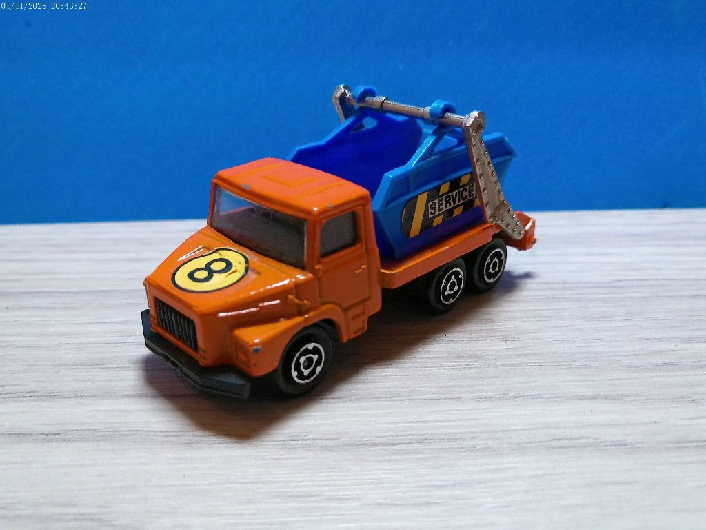 Vintage Majorette 1/100 Scania LS 140 Multi Benne, Verzenden, Zo goed als nieuw, Auto