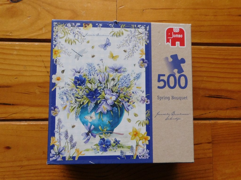 Puzzel 500 st. Spring Bouquet Janneke Brinkman JBS Jumbo, Ophalen of Verzenden, 500 t/m 1500 stukjes, Zo goed als nieuw, Legpuzzel